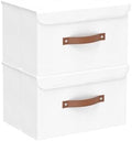 Yawinhe Storage Boxes with Lids 2 Pack, Collapsible Storage Bin with Handle by Yawinhe