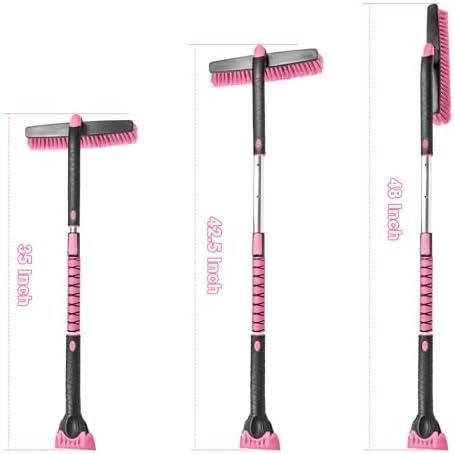 HEEYA 48 Inch Long Snow Brush for SUV, Ice Scraper and Brush - Image 7