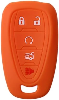 Orange Key Fob Cover Case for Chevrolet Malibu Camaro Trax Traverse Sonic Cruze by Zorratin