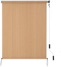 SMONTER Outdoor Sunshade Roller Shade 4'W x 8'H, Exterior Cordless Roll Up by SMONTER