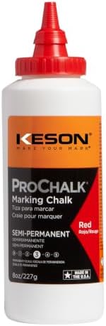 Keson Marking Chalk Refill, 8 Oz by KESON-MAKEYOURMARK