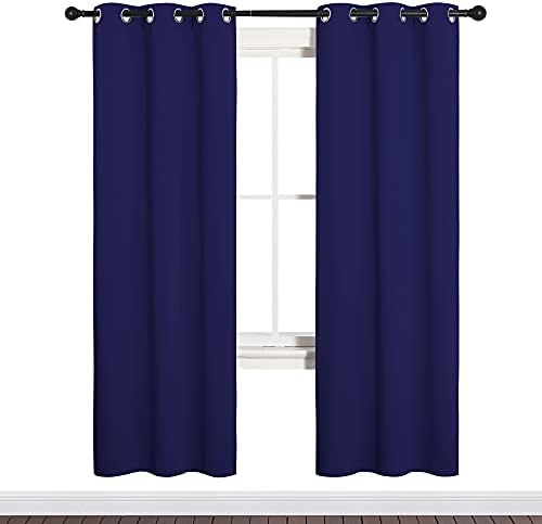NICETOWN Blackout Draperies Curtains, 1 Pair, 34 x 72-inch, Royal Blue by NICETOWN
