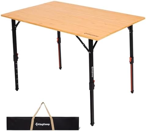 KingCamp Bamboo Folding Camping Table by KingCamp