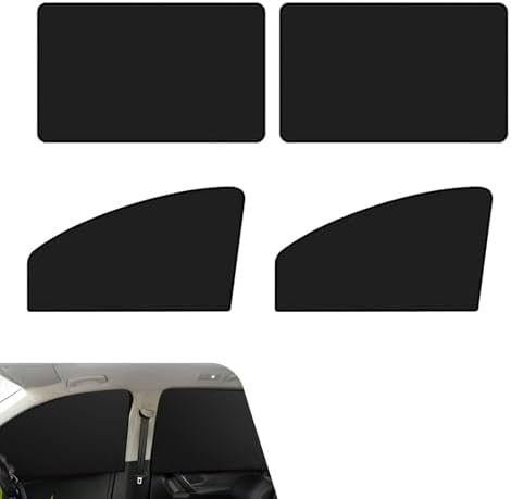 4 PCS Car Side Window Sun Shades, Heat & Sun Blocking Insulation Shade by Unknown