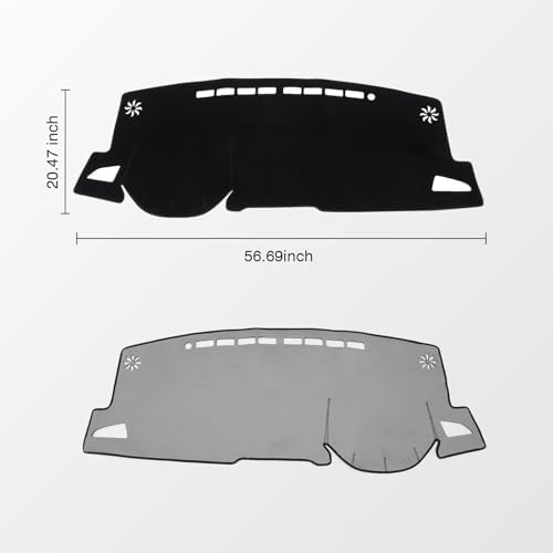 KUST Black Dash Cover for Toyota Corolla Cross 2022 2023 2024 2025 2026 - Image 2