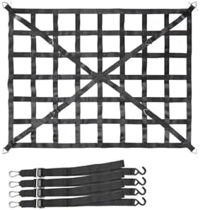 Cross Rail Roof Rack Trunk Rooftop Net Mesh Cargo Truck Trailer Dumpster Extend - Image 2
