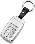 Compatible Acura Key Fob Cover, TPU Protector, Modern Style, Sheepskin Leather by ZSPDACC