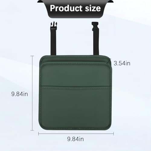 Zpana Car Seat Back Organizer, Leather Multipurpose Hanging Vehicle Backseat - Image 2