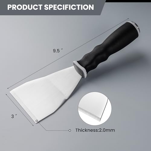 Mister Rui 2 Pack 3" Bent Heavy Duty Scraper, Hammer End - Image 4
