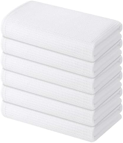 Homaxy 100% Cotton Waffle Weave Kitchen Towels, 6 Pack by Homaxy
