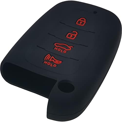 2Pcs Silicone 4Btn Key Fob Cover Remote Case Keyless Protector Compatible - Image 4