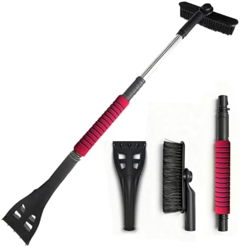 Lightweight 33.5" Ice Scraper 7" Snow Brush Head by BSFRNF