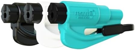 resqme The Original Emergency Keychain Car Escape Tool, 2-in-1 Seatbelt Cutter by resqmeInc