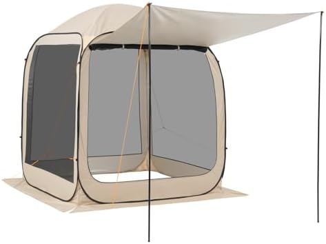 VEVOR Pop Up Screen House Tent, 6 x 6 ft, 4-6 Person Screen Gazebo - Image 4