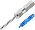 Tire Valve Stem Removal Tool Kit 2PCS, Presta Valve Core and Stainless Steel by PUIBERS