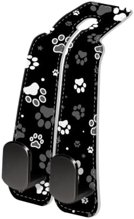 PU Leather Car Seat Hook, Storage Headrest Hanger, Cute Car Backseat Organizer by Unknown