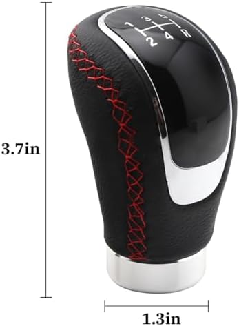 Osilly 5 Speed Shift Knob, Weighted Manual Gear Shifter Knobs, Leather Gear - Image 2