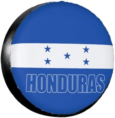 Honduras Flag Spare Tire Cover, Universal Waterproof & Dustproof Wheel by YSYZSDS