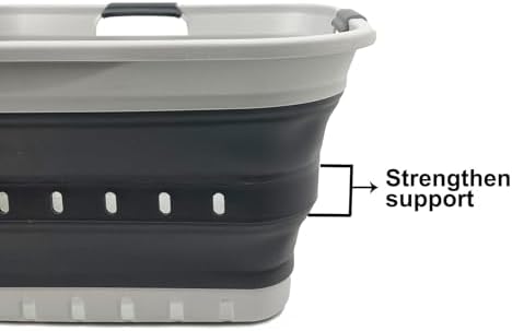 SAMMART 42L Collapsible Plastic Laundry Basket - Image 5