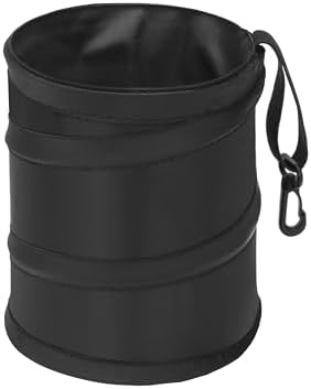 Ginsco New Leakproof Car Trash Can, 1 Gallon Mini Trash Can Pop-up Collapsible by Ginsco