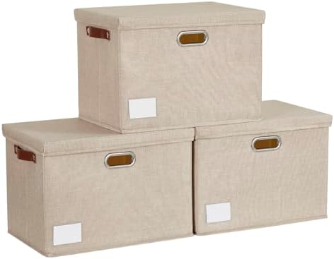 15" Fabric Storage Box with Lids by Roobyl