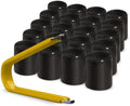 ColorLugs Vinyl Lug Nut Cover | Black | Flexible Fit Wheel Lug Nut Cap | Fits by Colorlugs