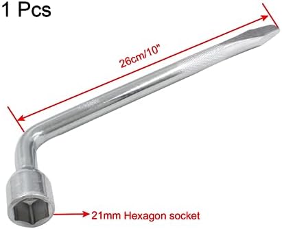 Piutouyar 21mm Car Spare Tire Wrench, Heavy Duty Tire Lug Wrench - Image 2