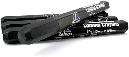 Zeluga 4.7in. x 0.47in. Hex Shape Industrial Lumber Marking Crayons - Image 2