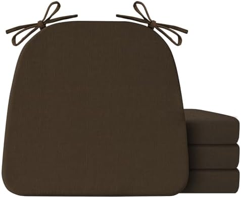 IASEAHK Chair Cushions for Dining Chairs Set of 4, Non Slip Kitchen Chair Pads by IASEAHK