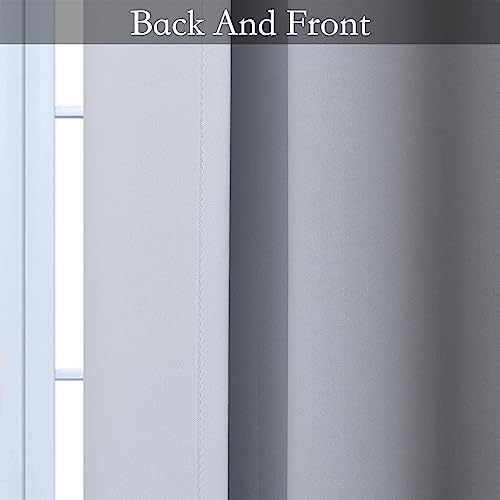 SimpleHome Ombre Black to Grey White Curtains - Image 6