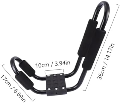 2 Pack J Shaped Kayak Roof Rack, J Form Canoe Snowboard Carrier Bracket - Image 2