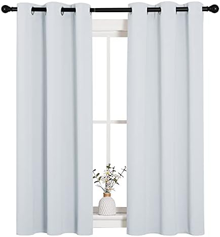 NICETOWN Greyish White Blackout Curtains by NICETOWN