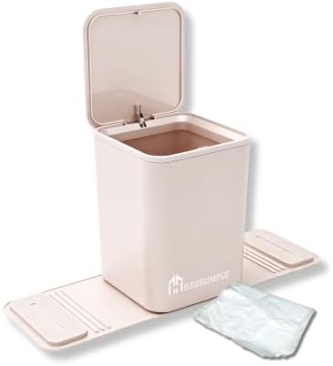 Car Trash Can with Stability Wings – Leakproof Portable Garbage Bin by HAUSSIMPLE