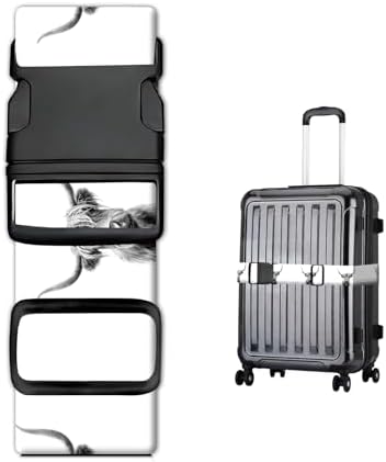Luggage Straps for Suitcases, Heavy Duty Travel Belt by JYCardPKT