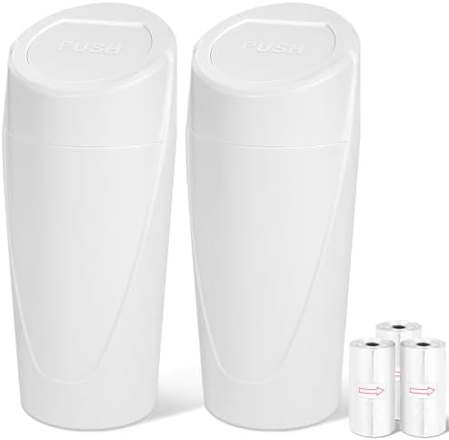 Car Trash Can, 2 Packs Mini Car Garbage Can Cup Holder by Kincown