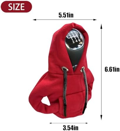 JOYCOURT Car Gear Shift Hoodie Auto Shifter Knob Cover - Image 2