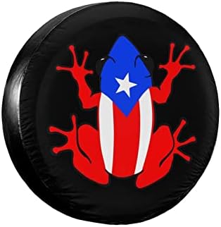Coqui Puerto Rico Taino Spare Tire Cover, Universal Wheel Tire Cover by FEIONAGY