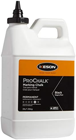 Keson 103BLACK Prochalk Semi-Permanent Marking Chalk, 3 lb by KESON-MAKEYOURMARK