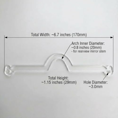 Set of 10 Rearview Mirror Charm Hanger Blanks Large, DIY Auto Interior - Image 3