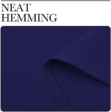 NICETOWN Navy Blue Blackout Curtains 40 inches Length - Image 6