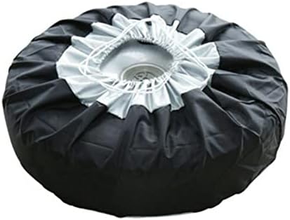 Car Black Sliver 13-19'' Spare Tire Tyre Wheel Cover Bag by Unknown