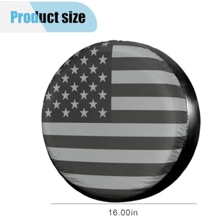 Spare Tire Cover for RV Trailer, 16 Inch Dustproof Leather Wheel Cover for Tire - Image 2