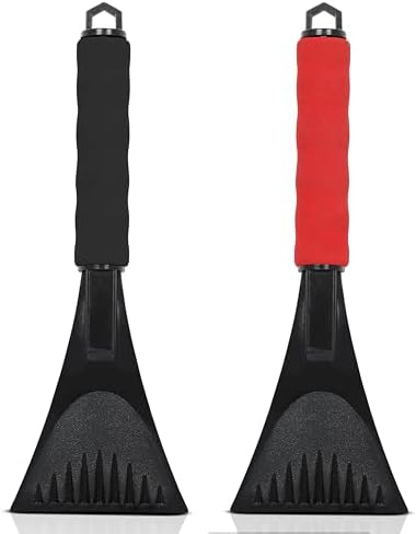 EcoNour Windshield Ice Scraper for Car 2 Pack Scraper to Remove Snow & Ice by EcoNour