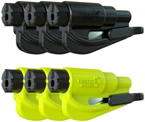 resqme The Original Emergency Keychain Car Escape Tool, 2-in-1 Seatbelt Cutter by resqmeInc