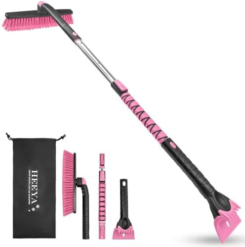 HEEYA 48 Inch Long Snow Brush for SUV, Ice Scraper and Brush by HEEYA