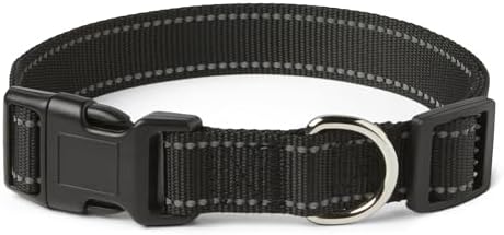 Amazon Basics Reflective Polyester Dog Collar, Adjustable Length 18.5"-29.5" by AmazonBasics
