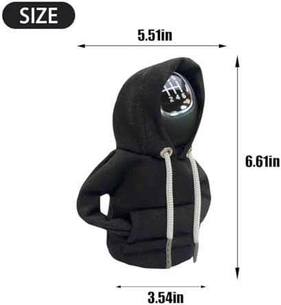 JOYCOURT Car Gear Shift Hoodie Auto Shifter Knob Cover - Image 2