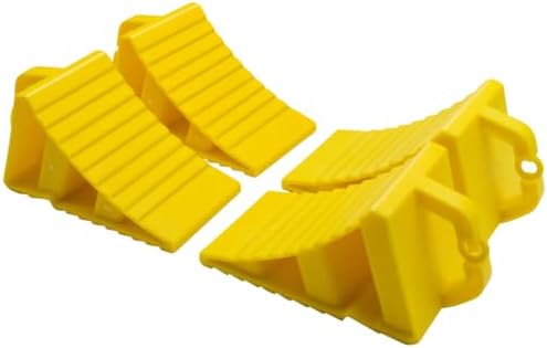 PE car Wheel Chocks, Non Slip Tire Wheel Blocks by Unknown