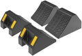 Heavy Duty Rubber Wheel Chocks 4 Packs, Premium Wheel Stopper by OranclUS