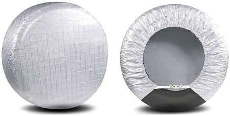 Set of 2Tire Covers, Waterproof Aluminum Film Tire Sun Protectors, Weatherproof by Amfor